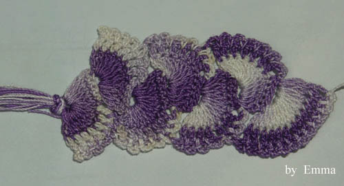 貝殼形狀編織書籤